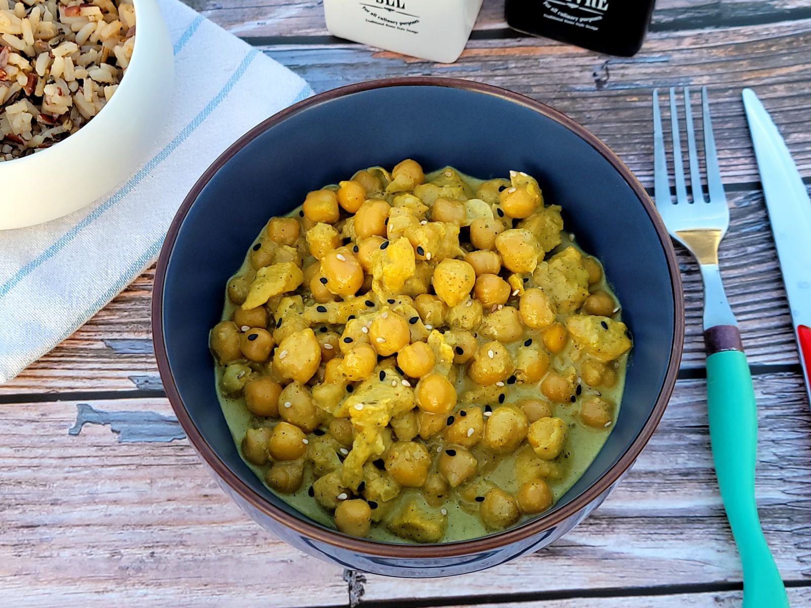 Curry de pois chiche au poulet - Bienvenue au bal des saveurs