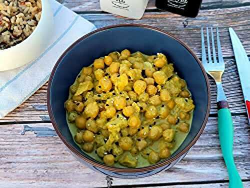 Curry de pois chiche au poulet - Bienvenue au bal des saveurs