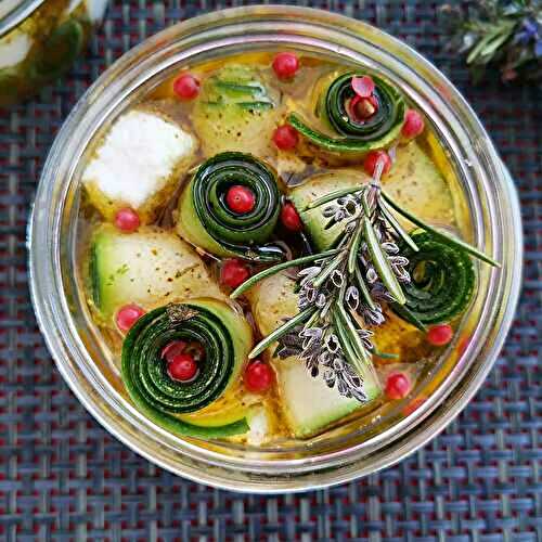 Pickles de courgettes & mozzarella - Bienvenue au bal des saveurs