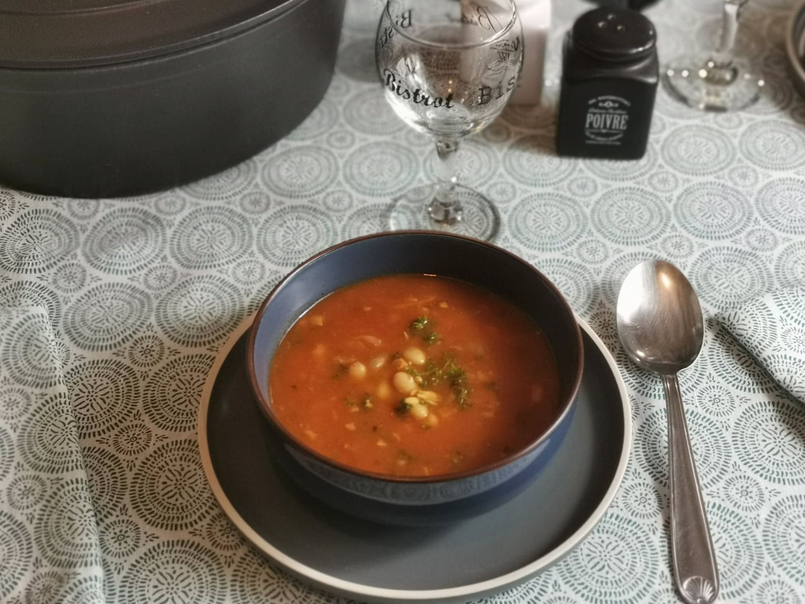 Soupe haricot blanc & tomate - Bienvenue au bal des saveurs