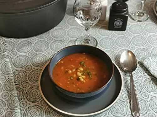 Soupe haricot blanc & tomate - Bienvenue au bal des saveurs