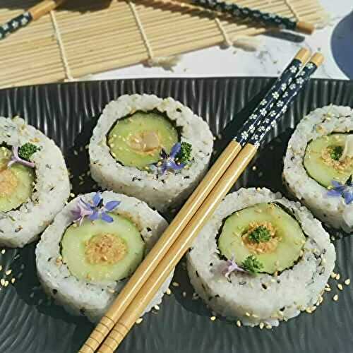 Sushi rolls concombre - Bienvenue au bal des saveurs