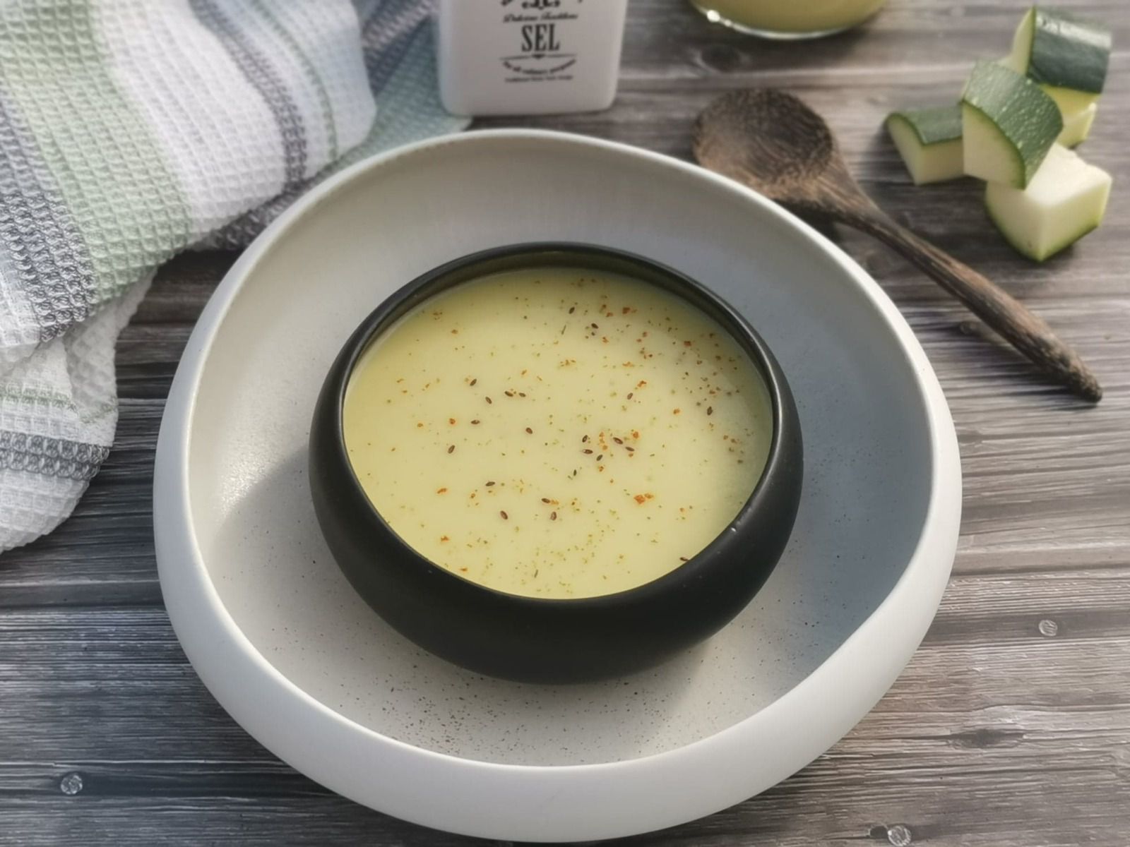 Velouté de courgette - Bienvenue au bal des saveurs