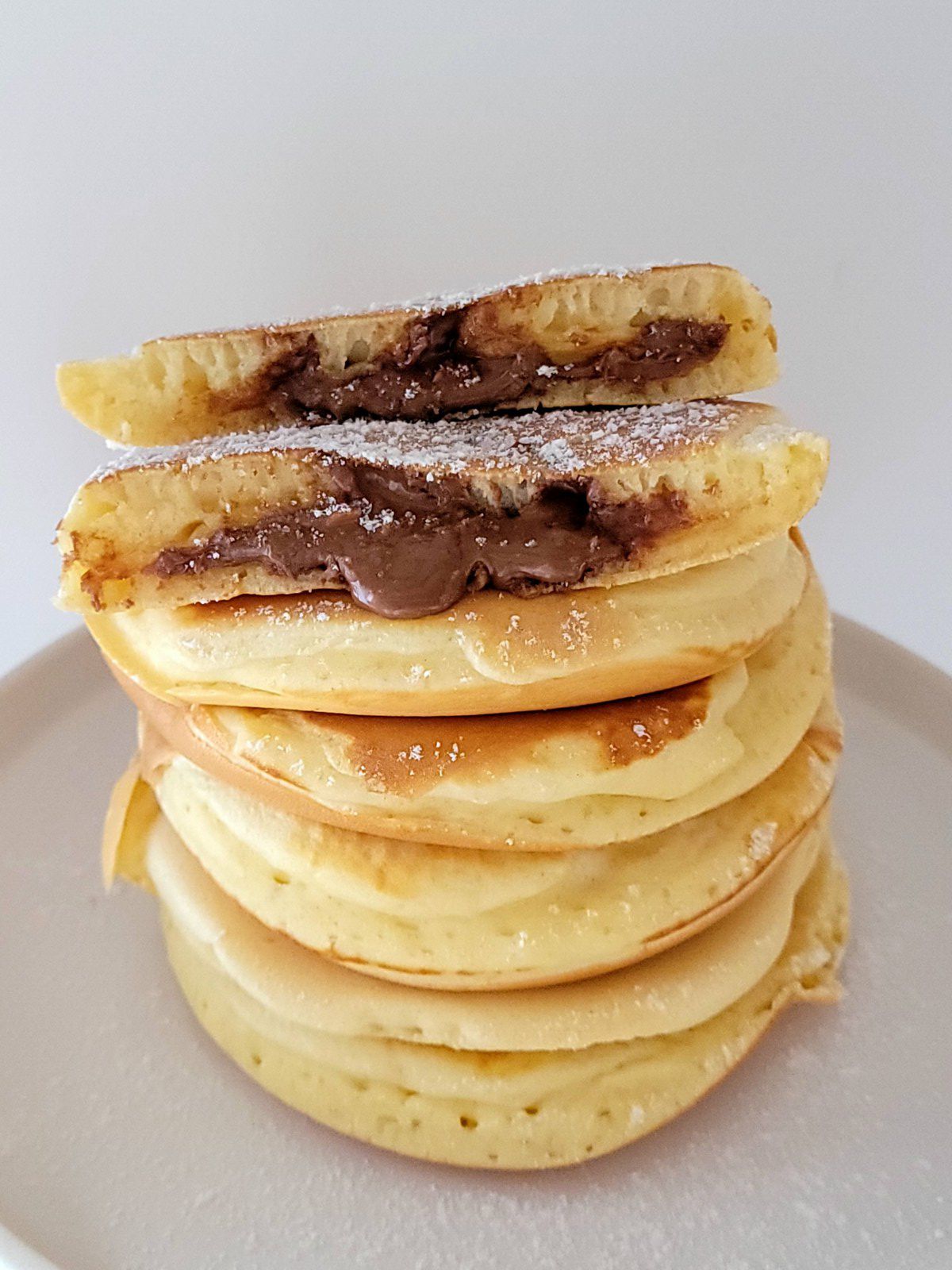 Pancakes fluffy à la pâte à tartiner noisette