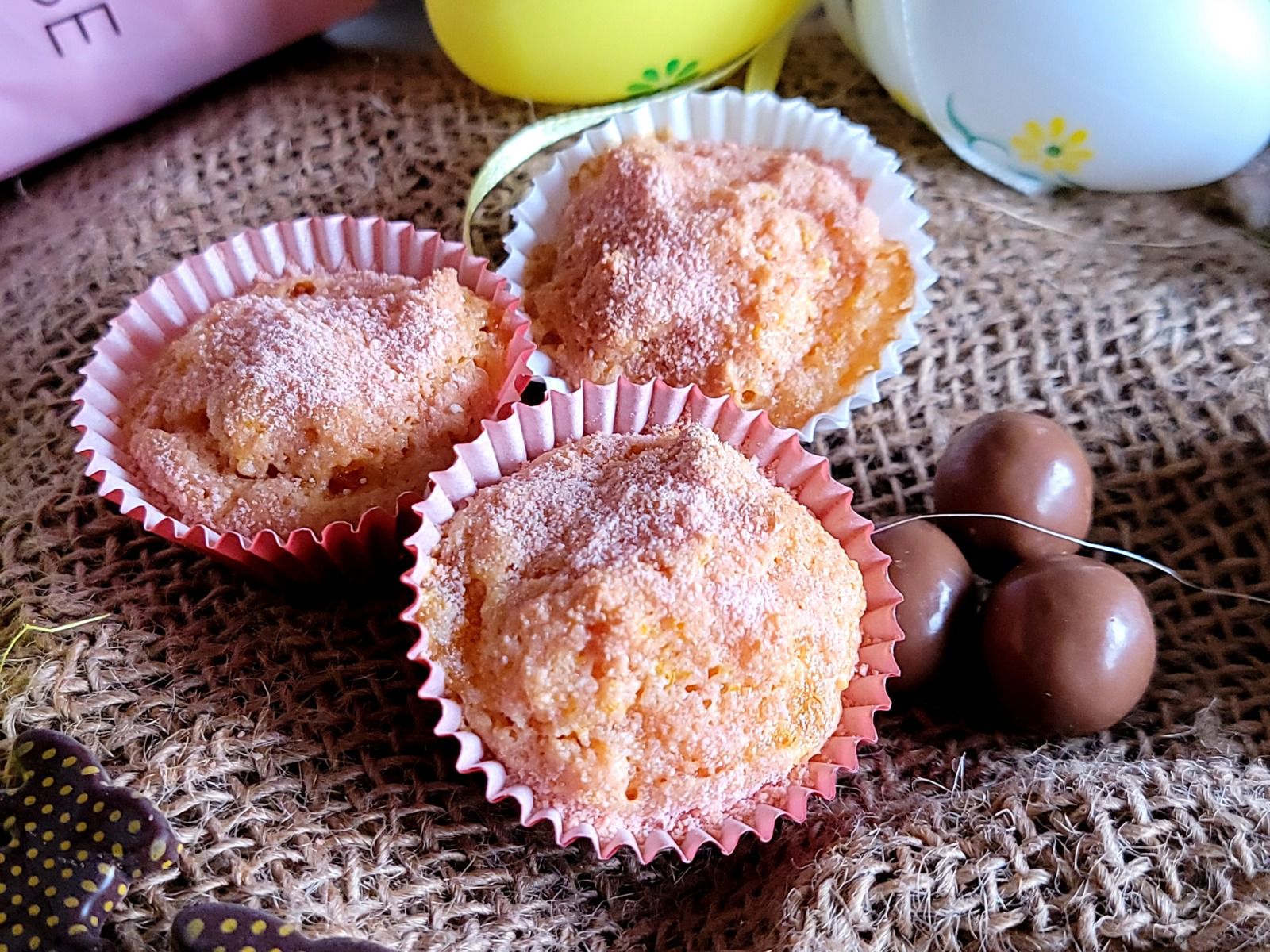 Moelleux aux biscuits roses