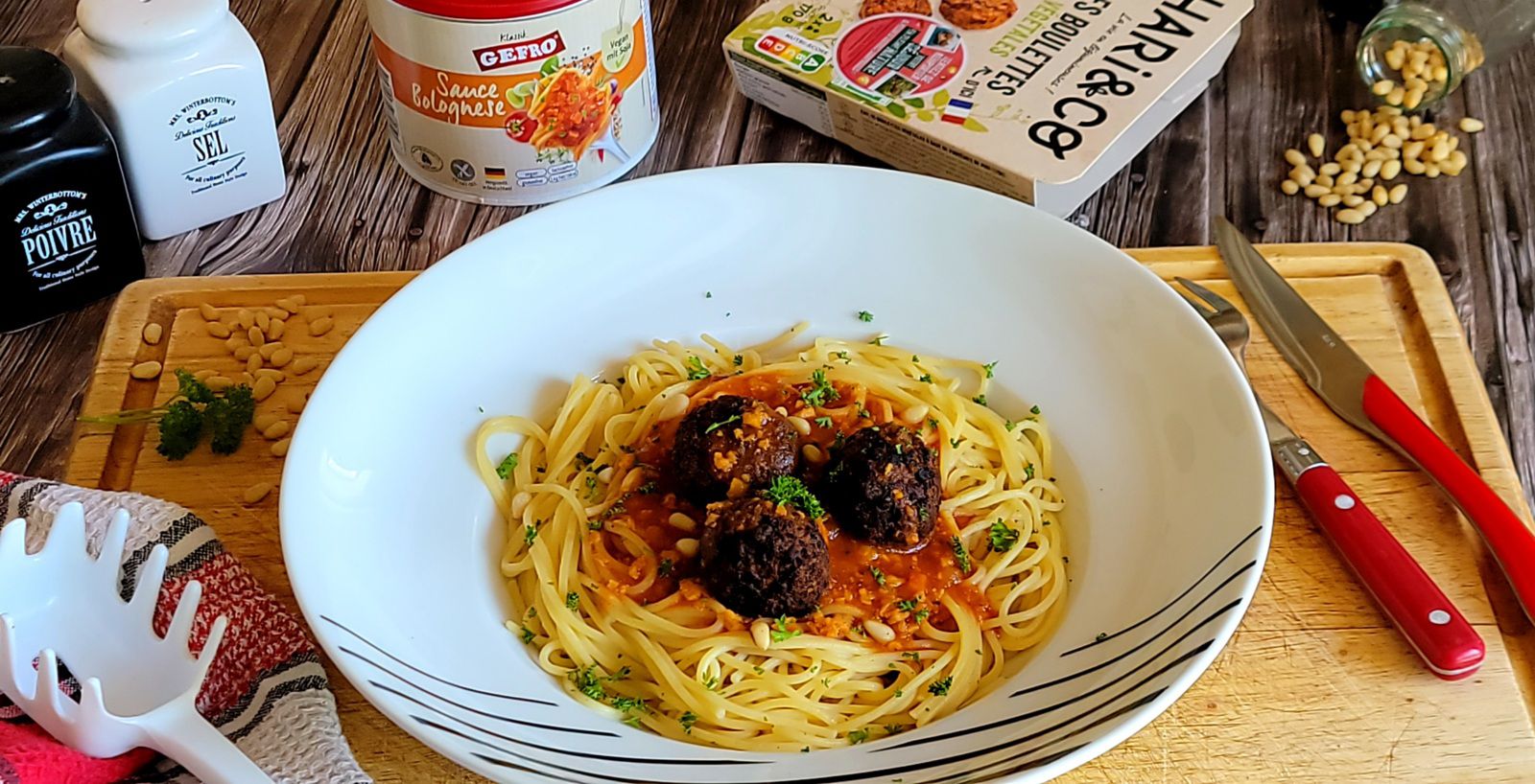 Spaghetti bolognaise végétale