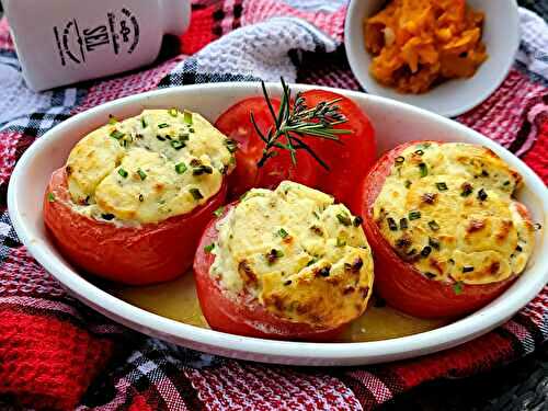 Tomates soufflées à la ricotta 