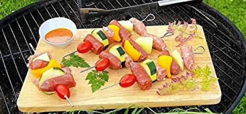 Brochettes saucisse et merguez