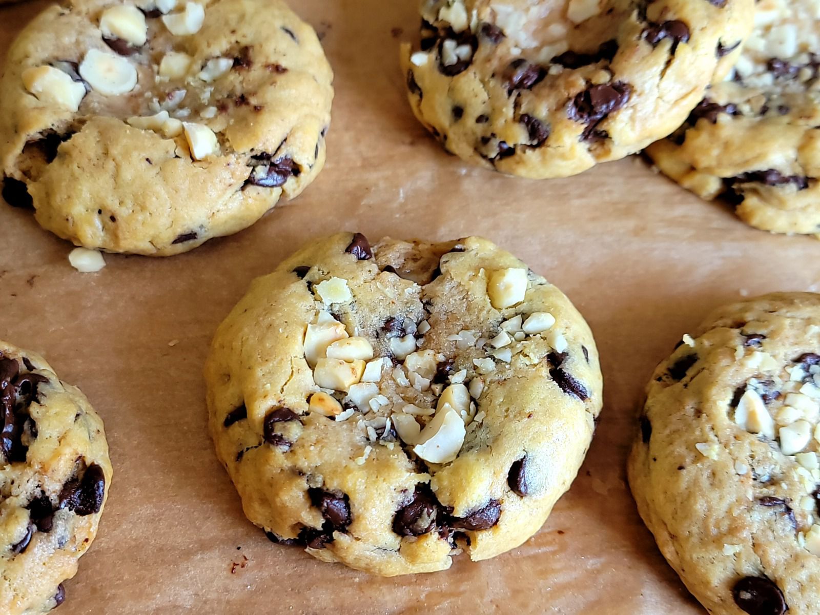 Cookies au chocolat et à la pâte de noisette