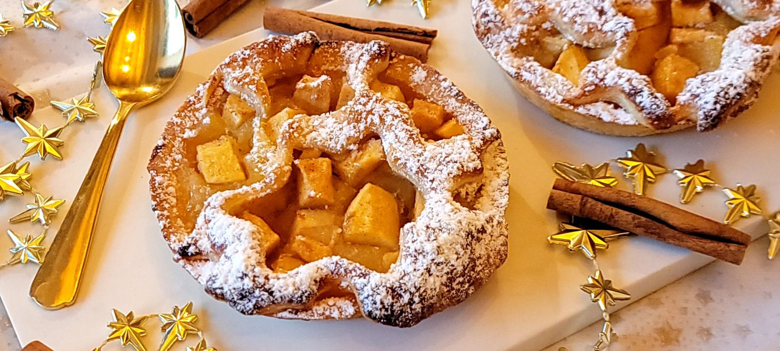 Tarte aux pommes étoilées