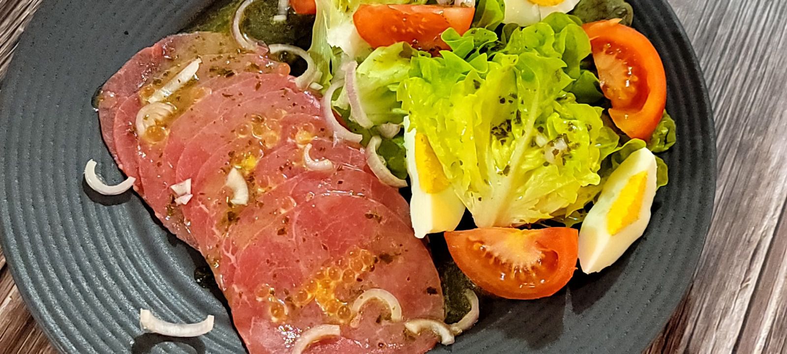 Carpaccio de boeuf citronné