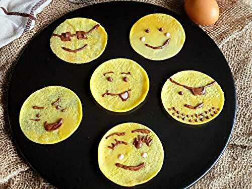 Mini crêpes smiley