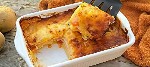 Lasagne de pommes de terre au blanc de dinde