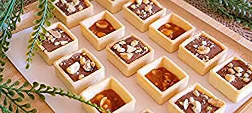 Tartelettes chocolat cacahuete caramel beurre salé 