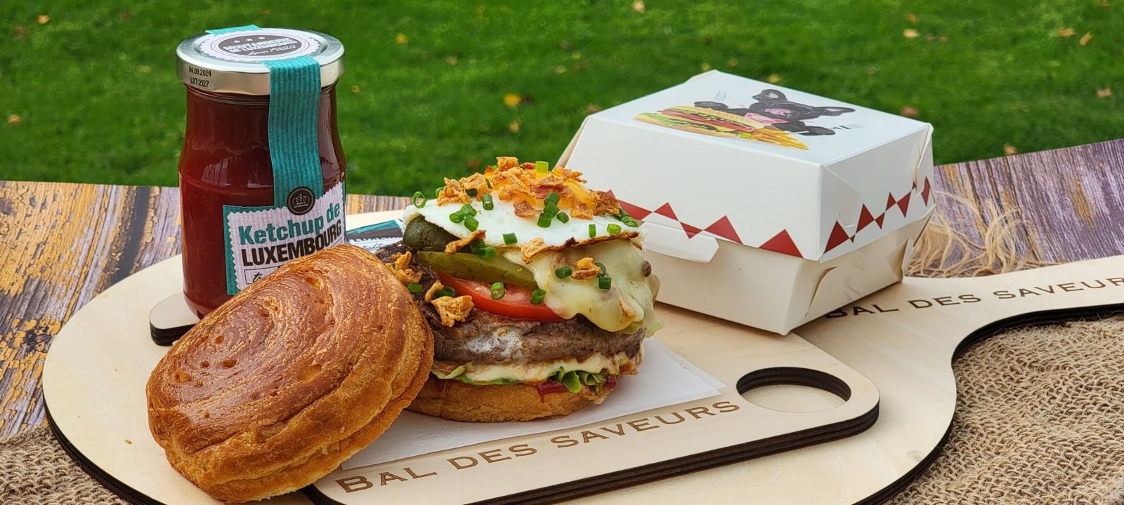 Burger croissant 
