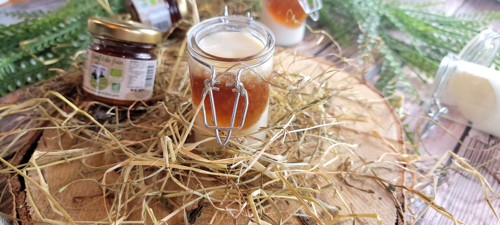 Panna cotta au foin au lait ribot