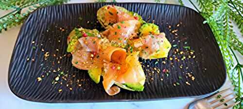 Pommes de terre, saumon et avocat
