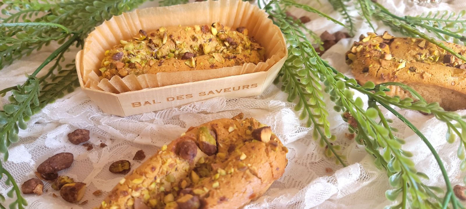 Financiers pralinés pistache