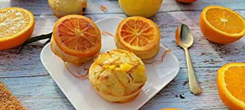 Muffins à l'orange sanguine et curd orange sanguine 