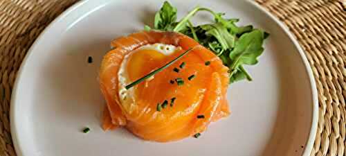 Nid d'oeuf au saumon fumé
