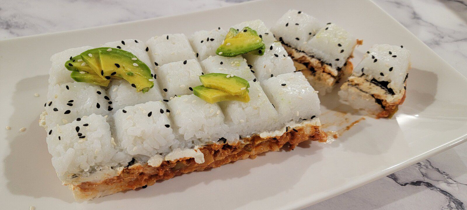 Sushis tablette thon à la catalane 