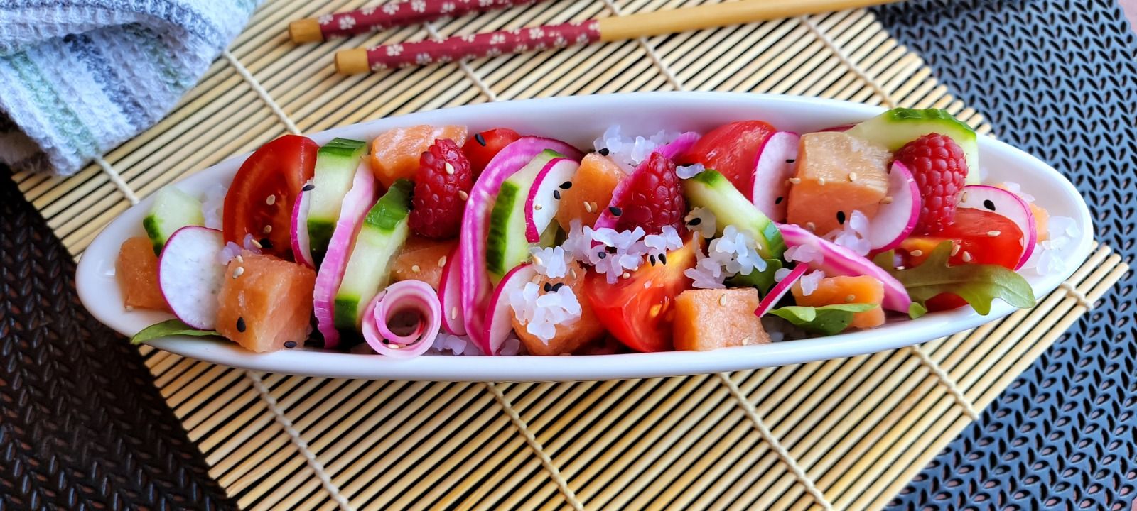 Petite salade de riz konjac