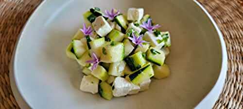 Tartare de courgettes et fêta