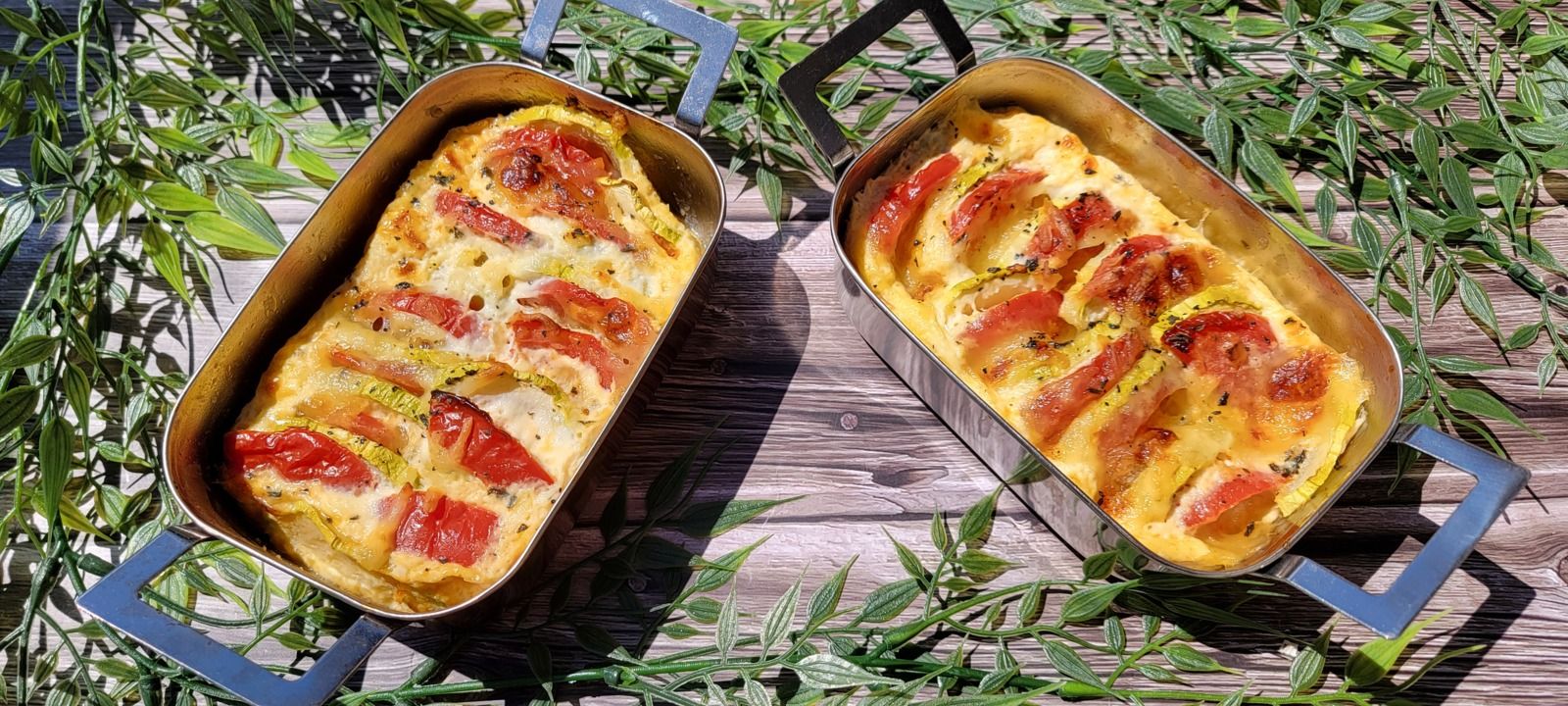 Gratin de courgettes et tomates à la mozzarella