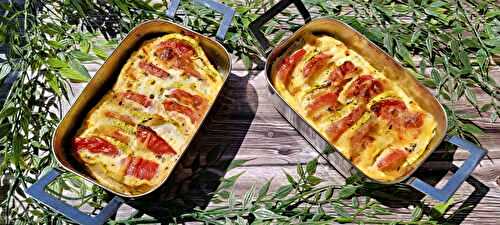 Gratin de courgettes et tomates à la mozzarella