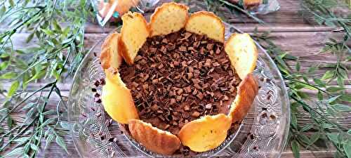 Charlotte version madeleine au chocolat