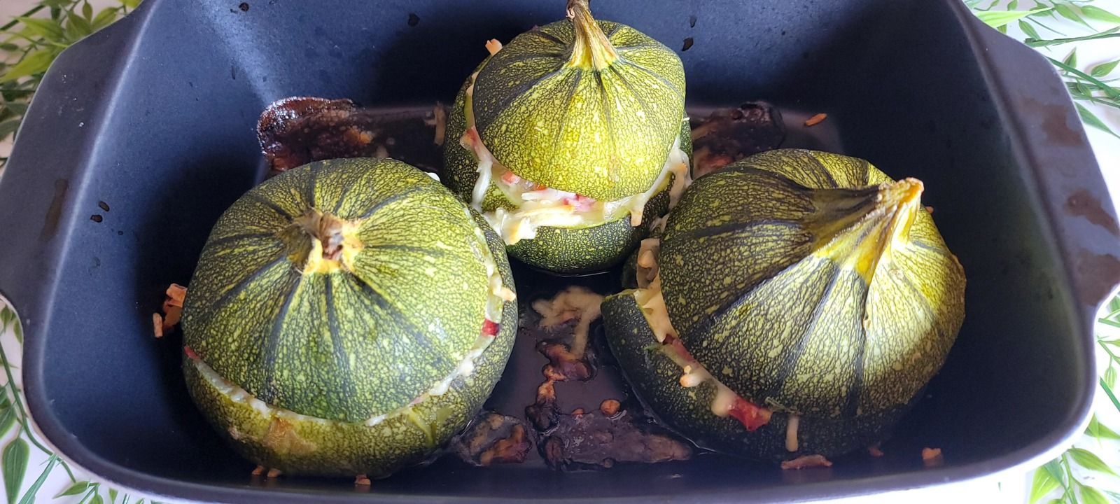Courgettes rondes farcies