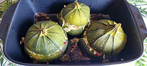 Courgettes rondes farcies