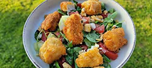 Salade au poulet croustillant