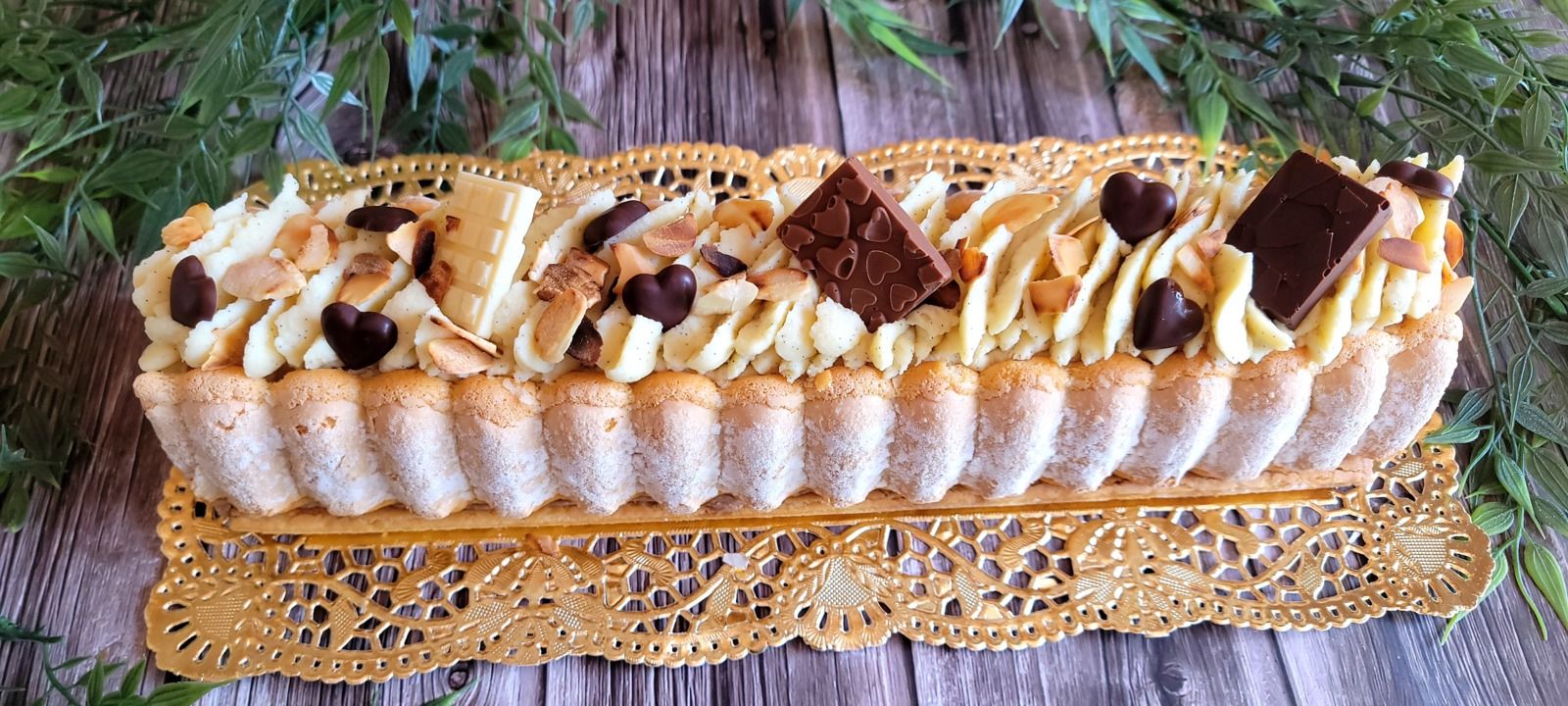 Charlotte vanille et chocolat 