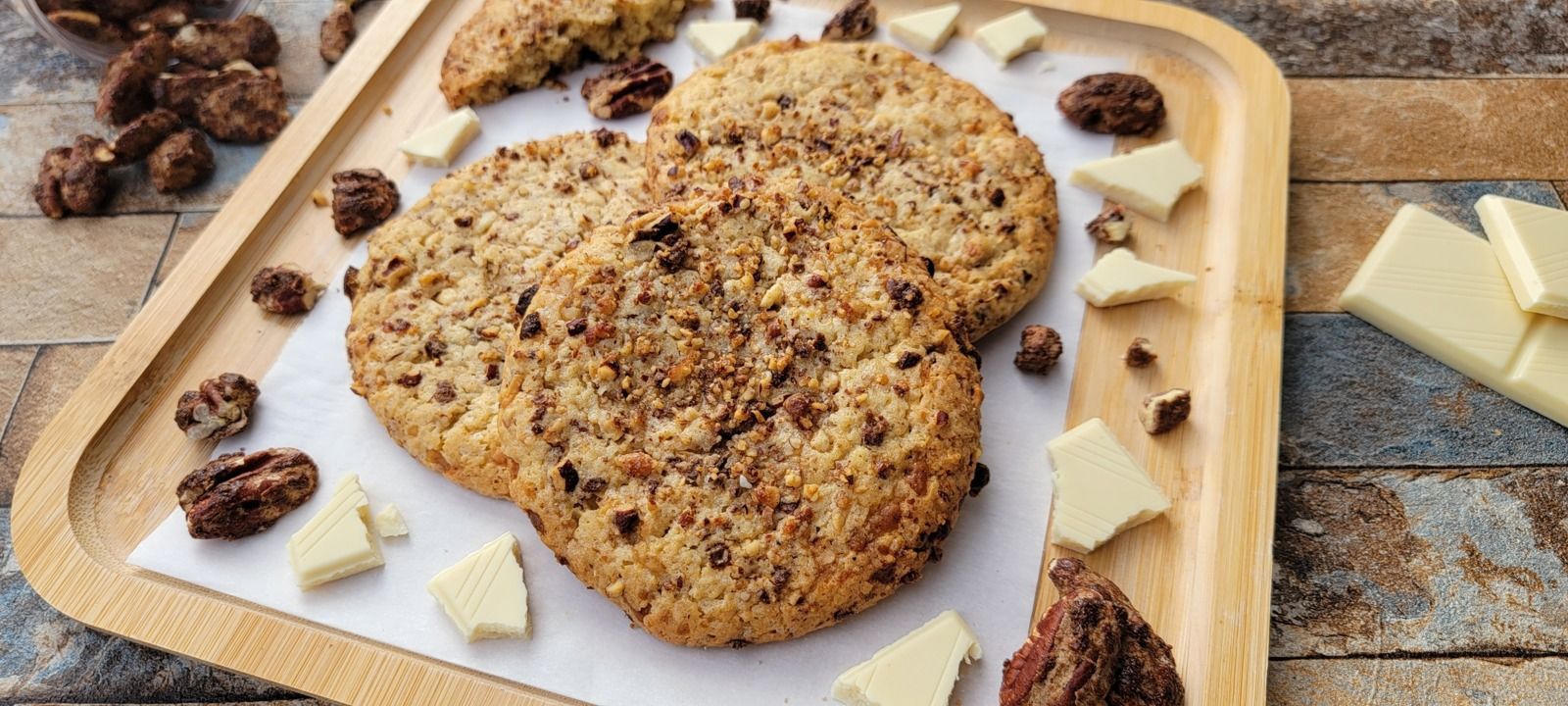Cookies pécan et chocolat blanc