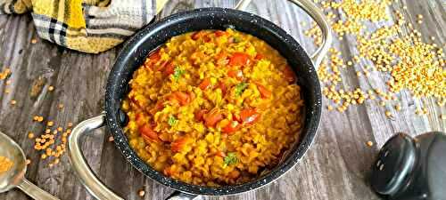 Dahl de lentilles corail sans coco