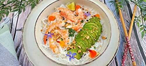 Bowl avocat et crevettes de Jow