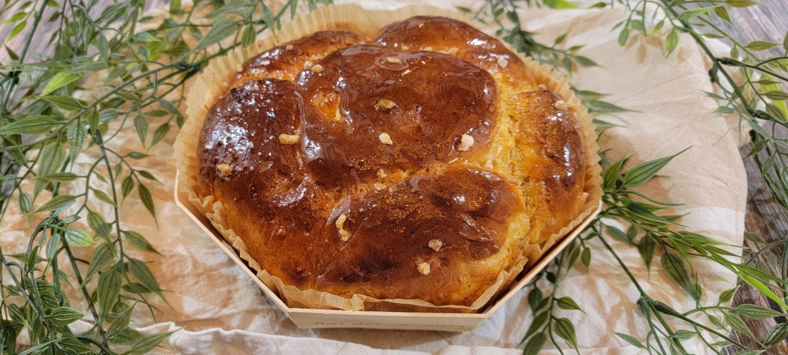 Brioche légère à la compote de pomme