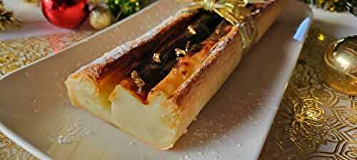 Bûche flan parisien