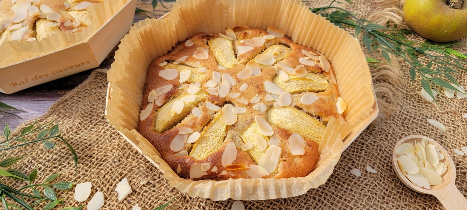 Gâteau grand mère aux pommes et aux amandes