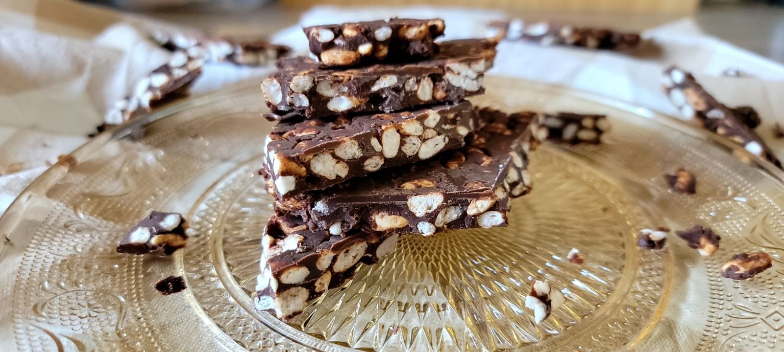 Riz soufflé au chocolat noir