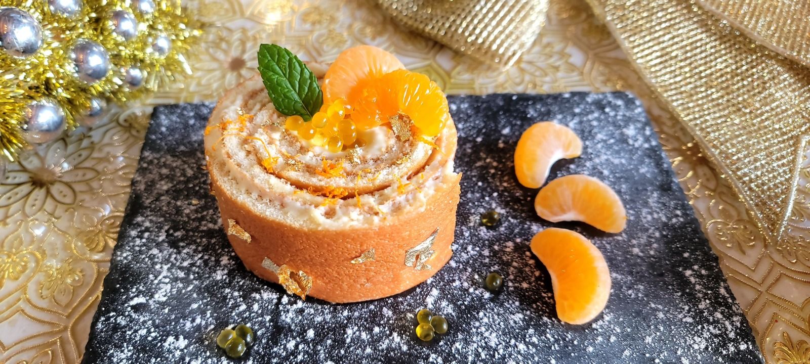 Roulé à la clémentine de Menton 