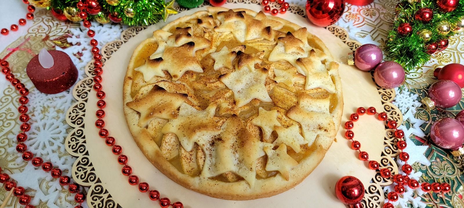 Tarte aux pommes et cannelle