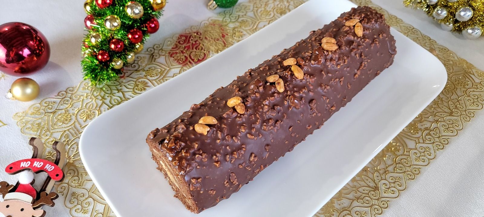 Bûche façon Snickers