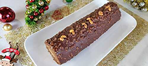 Bûche façon Snickers