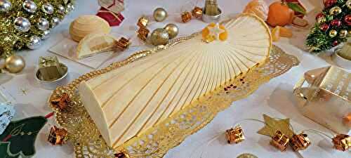 Bûche vanille insert clémentine de Menton