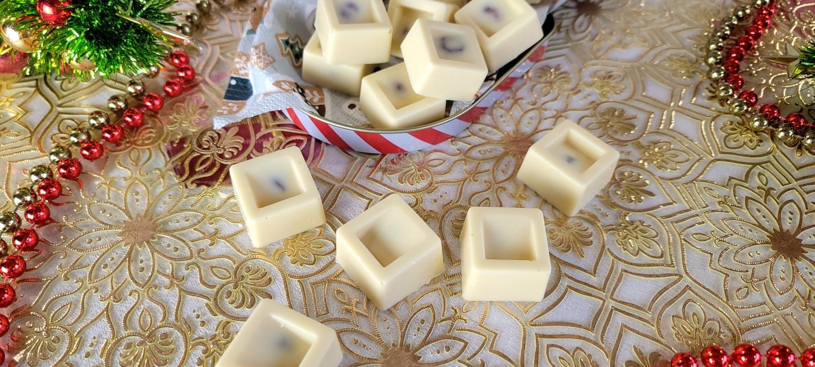 Chocolats blancs fourrés à la noisette