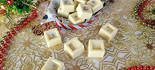 Chocolats blancs fourrés à la noisette