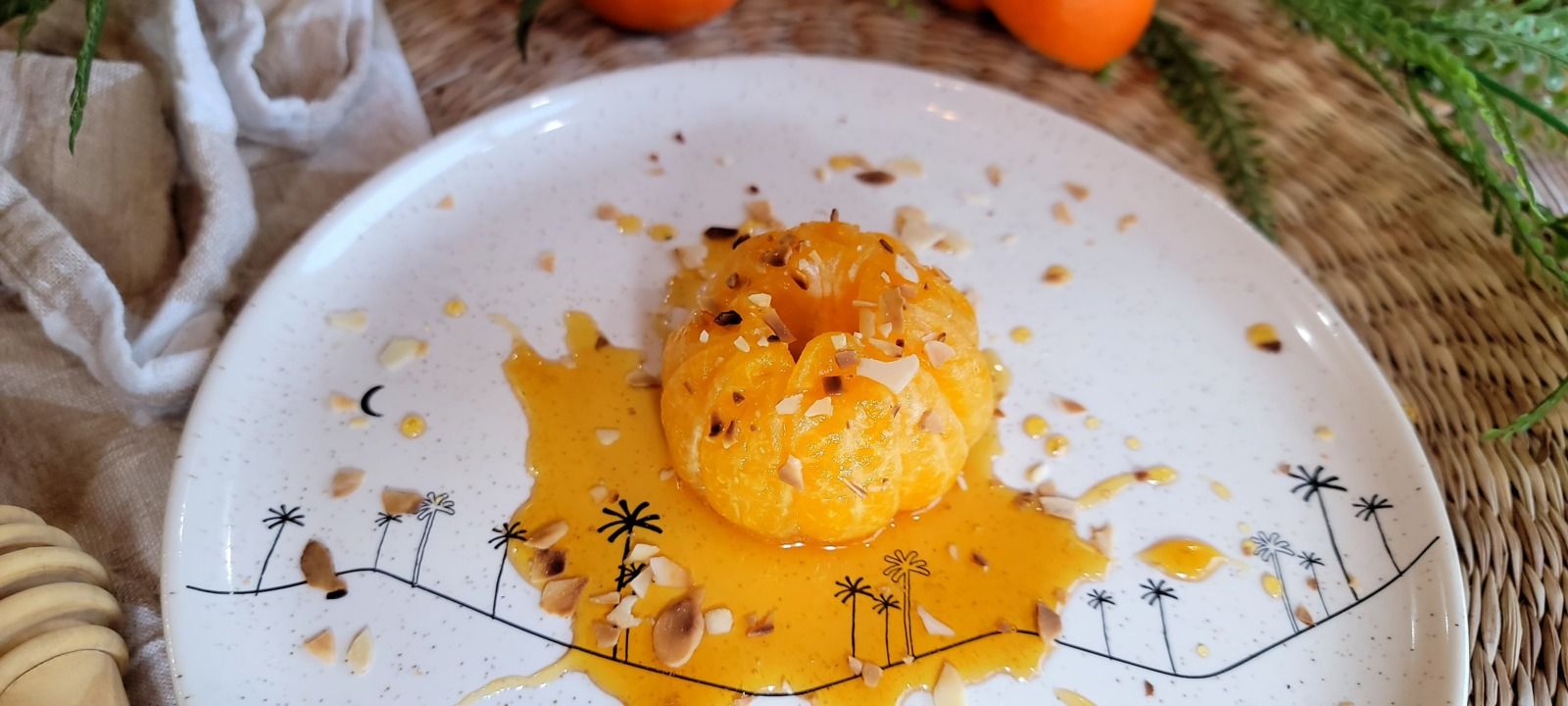 Clémentine rôtie au miel d'oranger