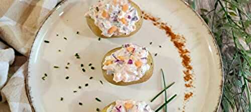 Pommes de terre farcies au saumon